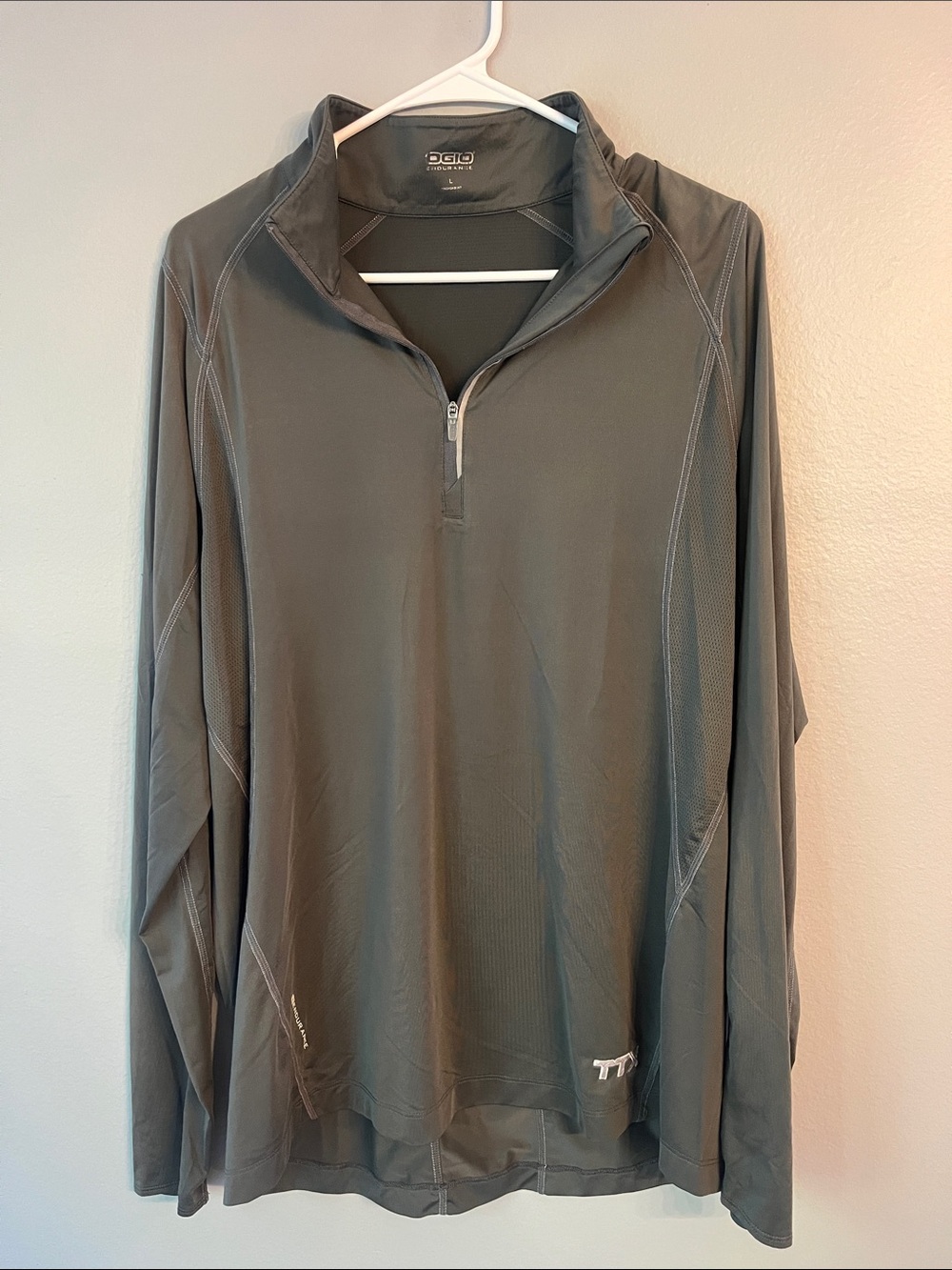 OGIO Men's Charcoal Gray Quarter-Zip Performance Pullover